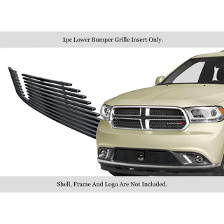 APS Black Stainless Lower Billet Grille (WITH Adaptive Cruise Control): Dodge	Durango	2014 - 2017