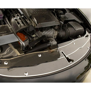 American Car Craft Carbon Fiber Front Header Plate: Dodge Charger 2015 - 2023
