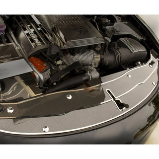 American Car Craft Carbon Fiber Front Header Plate: Dodge Charger 2015 - 2023