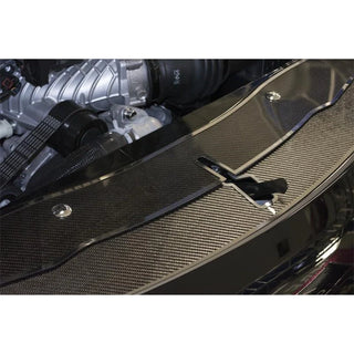 American Car Craft Carbon Fiber Front Header Plate: Dodge Charger 2015 - 2023