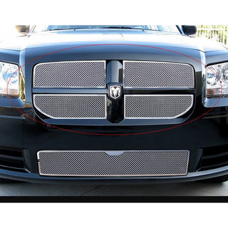 APS Polished Stainless Upper Mesh Grille: Dodge Magnum 2008