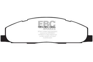 EBC Greenstuff Rear Brake Pads: Dodge Ram 5.7L Hemi 2500 2009 - 2010 (2WD/4WD)