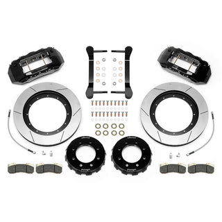 Wilwood TX6R 6-Piston Front Big Brake Kit (Black Calipers, Slotted Rotors): Ram 2500 & 3500 2014 - 2025