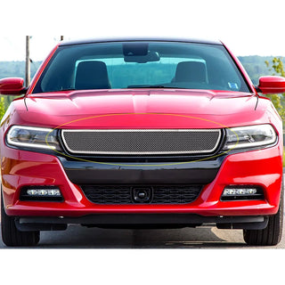 APS Polished Stainless Upper Mesh Grille: Dodge Charger GT & SXT 2015 - 2023
