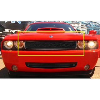 APS Black Stainless Upper Mesh Grille: Dodge Challenger 2009 - 2014