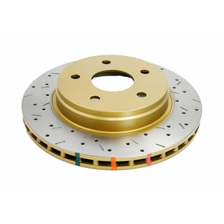 DBA XS 4000 Series Front Gold Brake Rotors (Drilled & Slotted): Dodge Durango (05-09) & Dodge Ram (02-10)