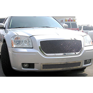 APS Polished Stainless Mesh Grilles (Upper & Lower, 2.5mm): Dodge Magnum 2005 - 2007