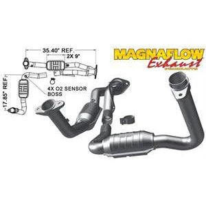MagnaFlow High Flow Catalytic Converter: Jeep Grand Cherokee 2007 - 2010 3.7L