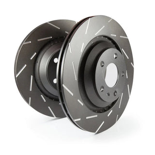 EBC USR Slotted Front Brake Rotors: 300, Challenger, Charger, Magnum 6.1L SRT8 & 6.4L 392 2006 - 2024 (4-Piston Brembos ONLY)