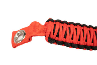 Fishbone Offroad Red Paracord A-Pillar and Sound Bar Grab Handles: Jeep Wrangler JK (07-18) / Grand Cherokee (05-10)