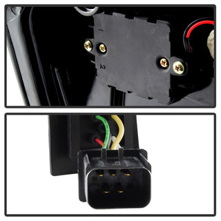 Spyder 05-07 Chrysler 3000C Version 2 Light Bar LED Tail Lights - Red Clear (ALT-YD-C305V2-LED-RC)