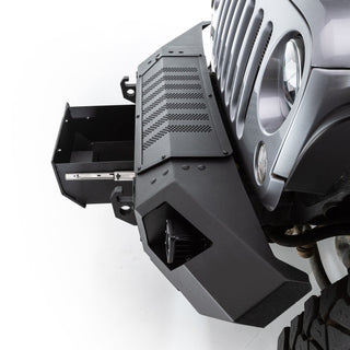 Go Rhino Trailline Winch Ready Front Straight Bumper: Fits Most Jeep Wrangler / Gladiator Models (2007-2026)