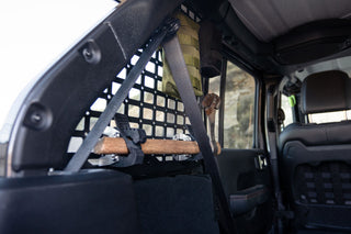 DV8 Offroad Rear Window Molle Panels (REAR): Jeep Wrangler 2018-2025 2.0L/3.6L