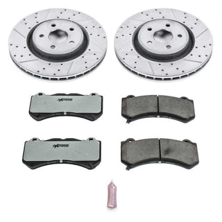 PowerStop Z26 Street D&S Brake Kit (FRONT): Jeep Grand Cherokee / Dodge Challenger / Charger / Durango 2012-25 3.6L-6.4L