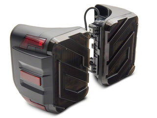 Raxiom Axial Series LED Tail Lights: Fits Most Jeep Gladiator Models (2018-2026) - Black/Smoked
