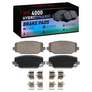DFC 4000 HybriDynamic Brake Pads and Hardware Kit (REAR): Fits Jeep Grand Cherokee 2021-2025 5.7L/3.6L