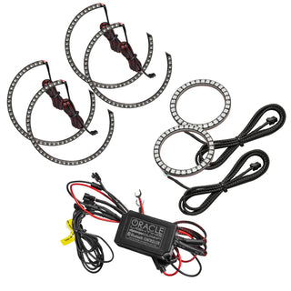 Oracle 0814 Dodge Challenger Dynamic Surface Mount Headlight/Fog Light Halo Kit COMBO