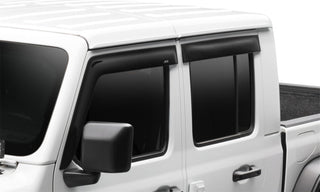 AVS Ventvisor Low Profile Window Deflectors (4PC, Smoke): Jeep Wrangler (18-25) / Jeep Gladiator (20-25)