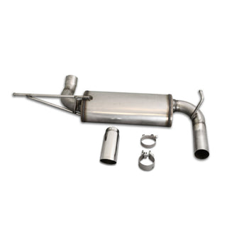 JBA Axle-Back Exhaust System (Single Rear Exit, 304 Stainless Steel): Jeep Wrangler JK 2007 - 2018 (3.6L & 3.8L V6)