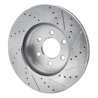 R1 Concepts Drilled & Slotted Brake Rotor (FRONT LEFT): Dodge Durango 1998-2003