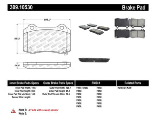 StopTech Performance Rear Brake Pads: Fits Most Hemi Models