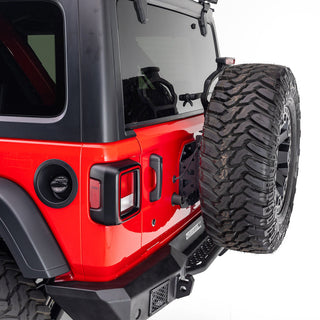 Go Rhino Rockline Spare Tire Relocation Kit: Fits Most Jeep Wrangler Models (2007-2026)