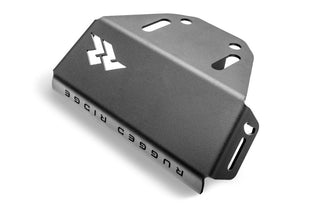 Rugged Ridge Hitch Skid Plate 2in Receiver - Textured Black: Fits Most Jeep Wrangler / Gladiator Models (2007-2026)