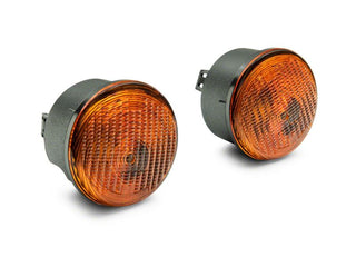 Raxiom Axial Series Replacement Turn Signal Lamps (FRONT): Fits Most Jeep Wrangler Models (2007-2018) w/ Amber Lenses
