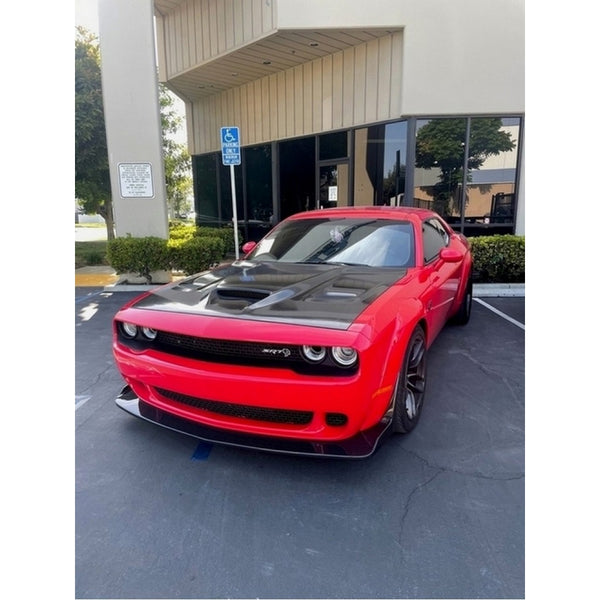 APR Carbon Fiber Front Lip: Dodge Challenger SRT Hellcat & Redeye 2015 - 2023 (Widebody ONLY)