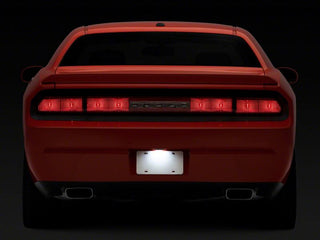 Raxiom Axial Series LED License Plate Lamp: Dodge Challenger 2008-2014