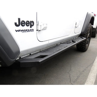 APS A Series Running Boards (Pair): Jeep Wrangler JL 4-Door 2018 - 2025