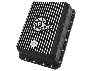 aFe POWER Pro Series Transmission Pan w/ Machined Fins - Black: Ram 3500 6.7L Diesel 2013 - 2024 (AS69RC Transmission)