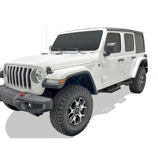 APS Side Armor DS Nerf Bars (Pair): Jeep Wrangler JL 4-Door 2018 - 2025
