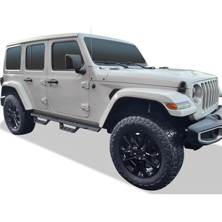 APS Side Armor RS Nerf Bars (Pair): Jeep Wrangler JL 4-Door 2018 - 2025