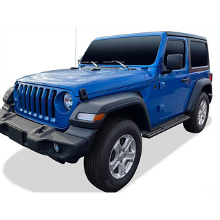 APS S Series Running Boards (Black, Pair): Jeep Wrangler JL 2-Door 2018 - 2025