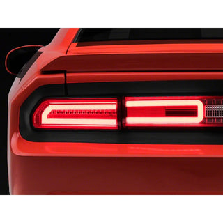 Raxiom LED Tail Lights Chrome Housing Red/Clear Lens: Dodge Challenger 2008-2014