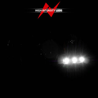 ANZO Crystal Headlights w/ LED (Black): Dodge Ram 1994 - 2002 (1500, 2500, 3500)
