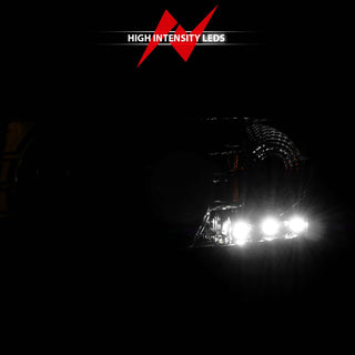 ANZO Crystal Headlights w/ LED (Chrome): Dodge Ram 1994 - 2002 (1500, 2500, 3500)