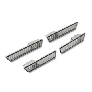 Raxiom Axial Series Clear Side Marker Lamps: Dodge Challenger 2008-2014 w/ Red and White LED Bulbs