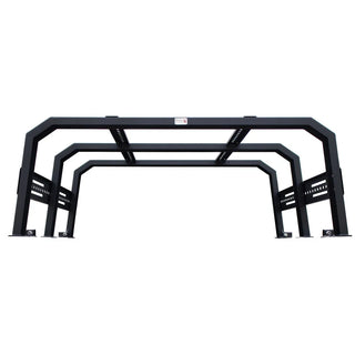 Fishbone Offroad Black Powdercoated Full Tackle Bed Rack: Jeep Gladiator 2020-2024