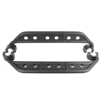 Fishbone Offroad Black Textured Powder Coated Steel Side Steps: Jeep Wrangler JK 2007-2018