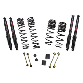 Skyjacker 2.5in Coil Sys w/ Black MAX Shocks: Jeep Wrangler JL Rubicon 2021-2023 2.0L Turbo