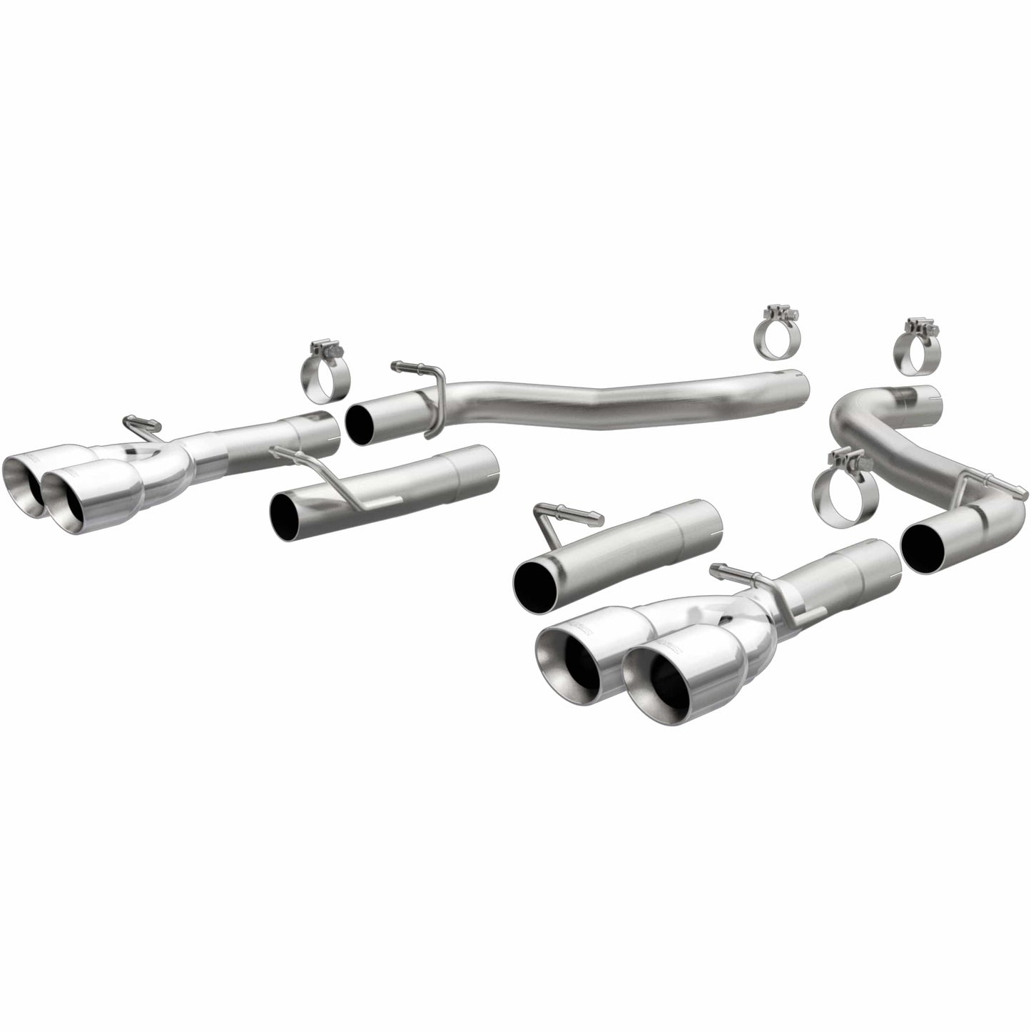 MagnaFlow Race Series Axle-Back Performance Exhaust System Quad Split Rear 3.5in Tip: Dodge Challenger 2015 - 2023