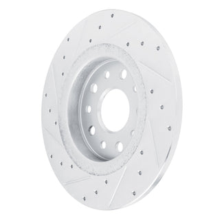 R1 Concepts Drilled & Slotted Brake Rotor (REAR RIGHT): Jeep Grand Cherokee 2022-2026 3.6L V6 / 5.7L Hemi