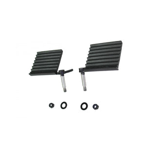 Fishbone Offroad Black Foot Peg Set: Jeep Scrambler (81-86) / Wrangler (87-06)