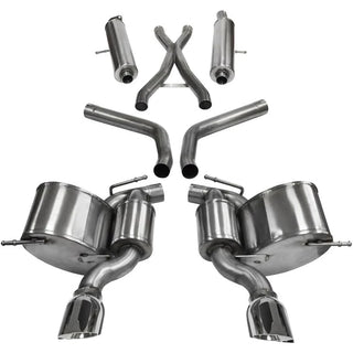 Corsa Sport Cat-Back Exhaust (Polished): Jeep Grand Cherokee 6.4L SRT 2012 - 2021