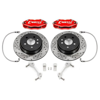 BMR Brake Kit for 15in Conversion with Red Calipers (FRONT AND REAR): Dodge Challenger 2008-2023
