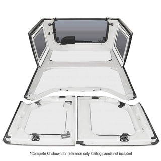 DEI 11-18 Jeep Wrangler JK 4-Door Boom Mat Rear Side Window Trim - 2 Piece - White