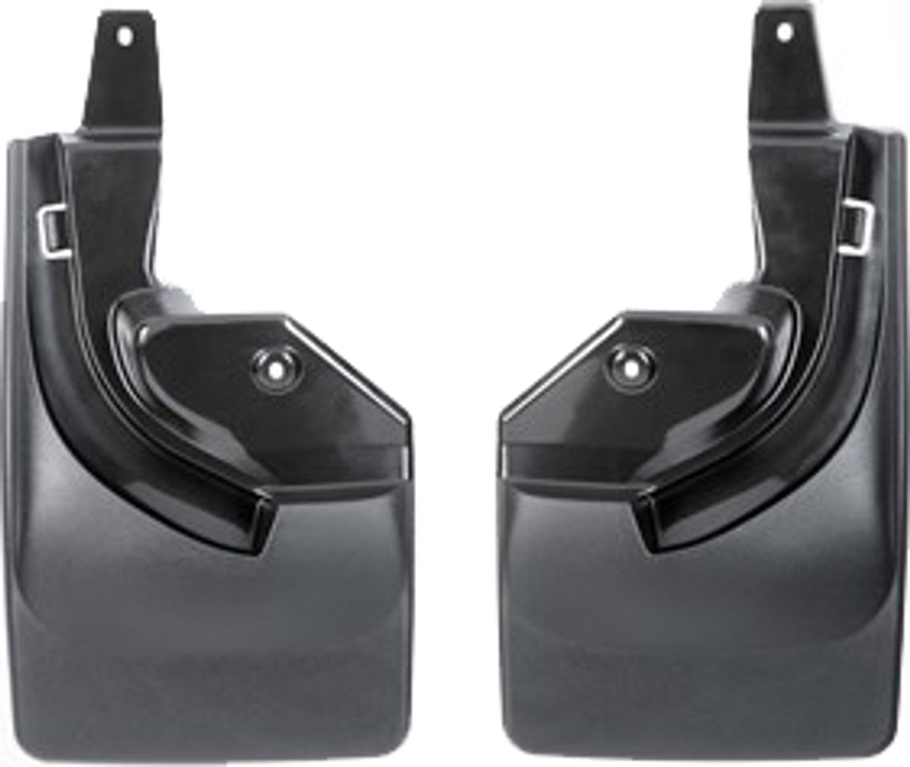 WeatherTech Rear MudFlaps (2PC, Black): Jeep Wrangler 2018 - 2025 (w/ Safety Group Package)