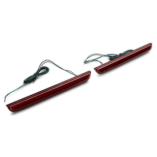 Raxiom Axial Series LED Rear Bumper Reflector Lamps: Fits Most Dodge Challenger Models (2015-2023)